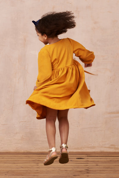 little cotton clothes  Hannah Dress in powder