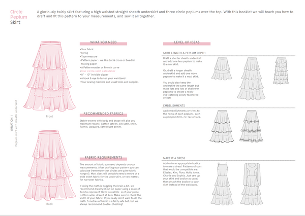 Peplum hotsell skirt calculator