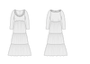 Lizz Dress  - PDF sewing pattern UK 2-38